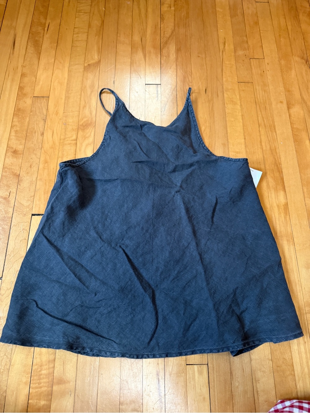 Red Haute Women’s Gray Grey Linen Blend Cami Tank Top Medium